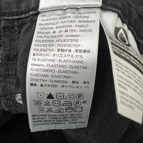 Levi's 31x30 Black 311 Shaping Skinny Jeans Stonewash High Rise - Picture 11 of 13